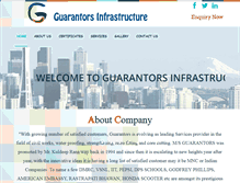Tablet Screenshot of guarantors.in